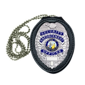 Style# 9150T-0001 Leather BADGE HOLDER CUT-OUT